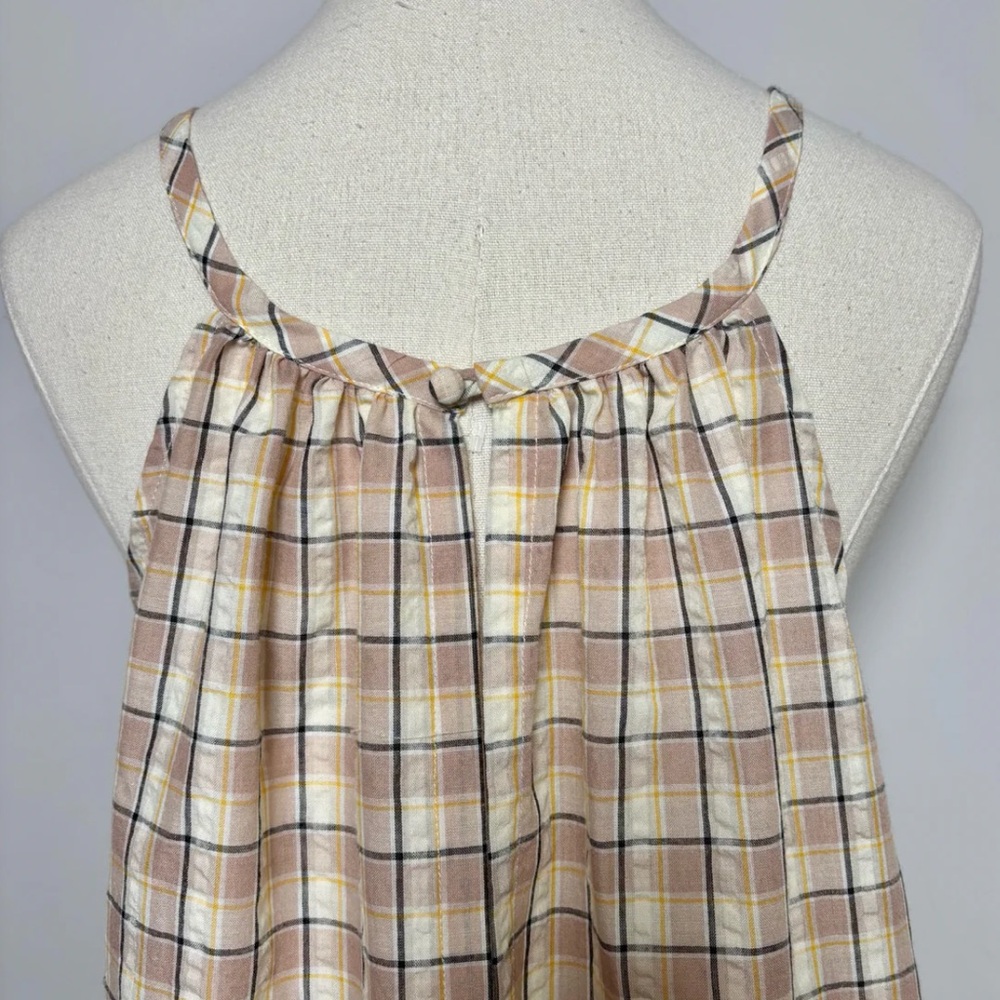 sundays Geo Midi dress Beige Size Medium NWTS - Picture 8 of 9